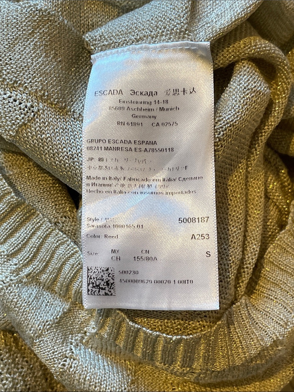 Escada knit tank gold - Picture 6 of 8